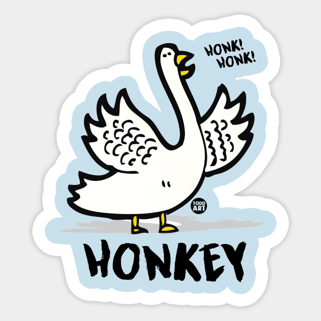 HONKEY Sticker by toddgoldmanart